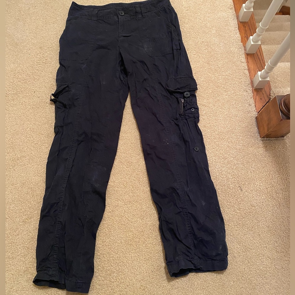 Simply Vera Vera Wang Black Cargo Pants Size 4